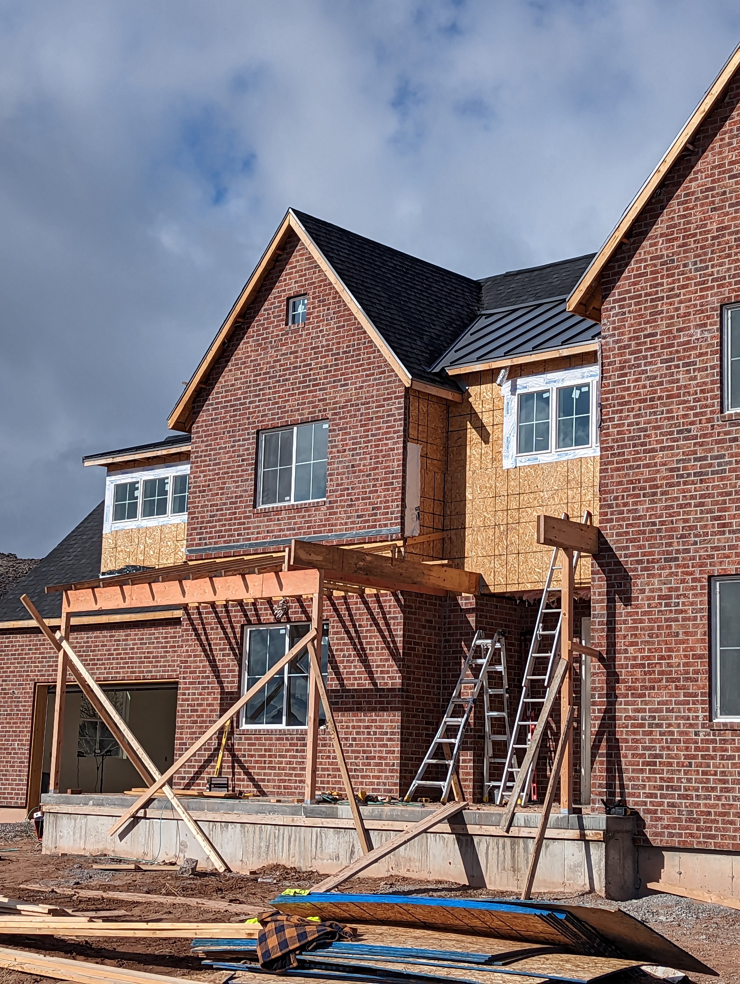 Multi-Story Home Under Construction
