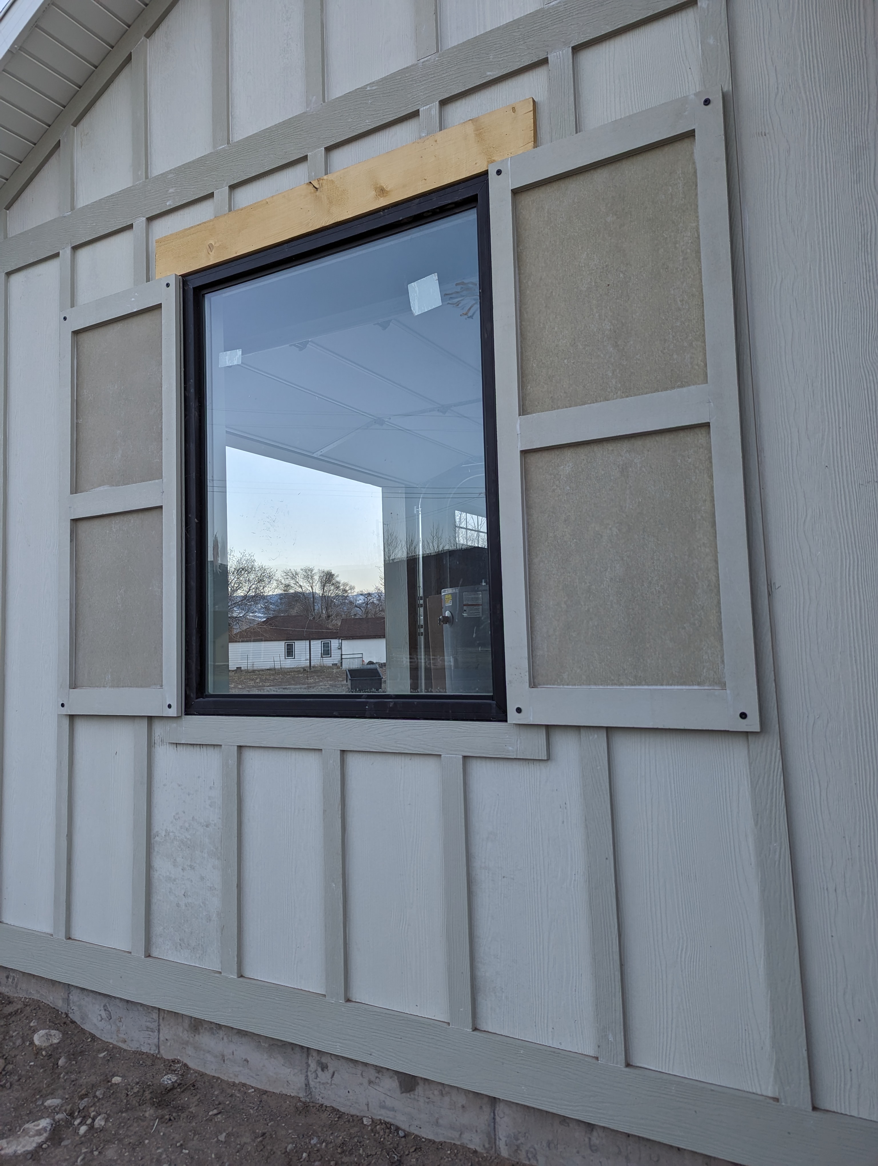 Board & Batten Siding with Window